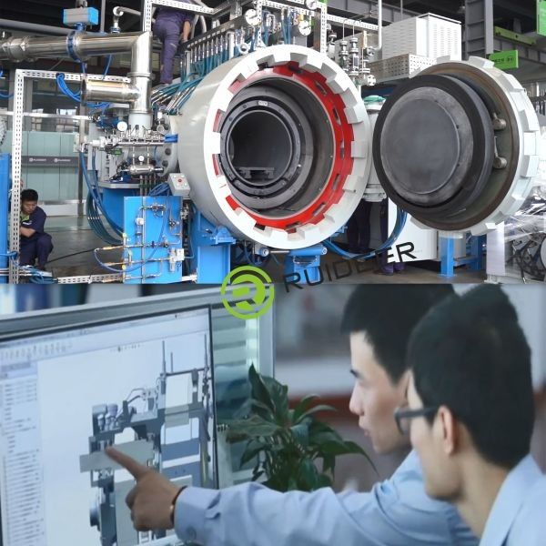 Graphite Heating Element High Temperature Vacuum Furnace Design Temperature 1200-2500°C Customizable for 10-15T Capacity