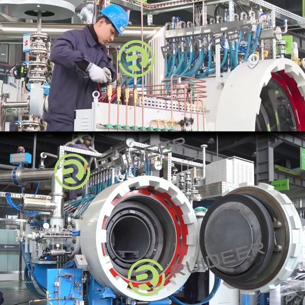 เตาสุญญากาศอุณหภูมิสูง 1550C อุณหภูมิใช้งานสูงสุด และอายุการใช้งาน 20 ปี สำหรับงานอุตสาหกรรม